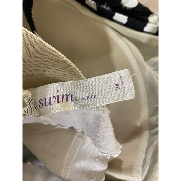 Swim By Cacique Women's Plus Size Polka Dot Tankini Top - 28 - Picture 8 of 9